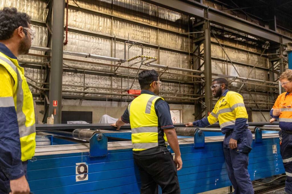 Roy Hill graduates learning the intricacies of conveyor belts, one of the crucial components of and training mininginnovation futureofmining