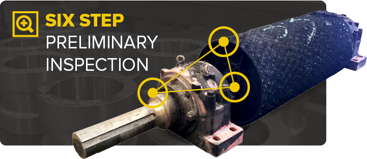 Conveyor Pulley Refurbish Six Step Preliminary Inspection